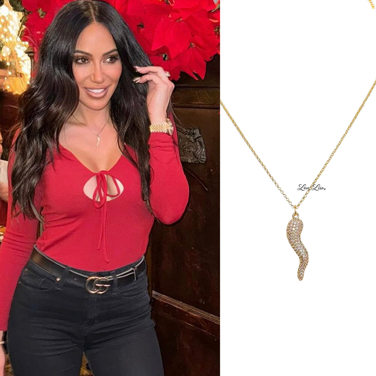 Melissa Gorga's Gold Horn Necklace