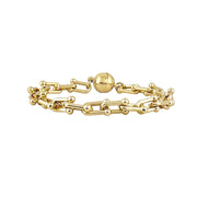Love Lisa Mila Magnetic Link Bracelet gold magnetic chain link bracelet