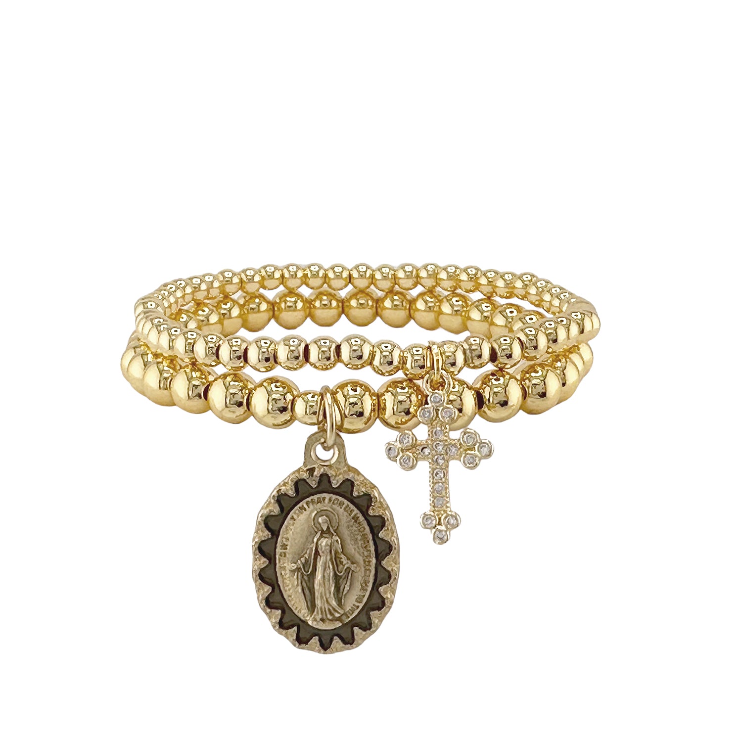 miraculous-cross-set-of-bracelets-love-lisa-gold