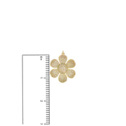 3D flower charm size reference floral charm jewelry