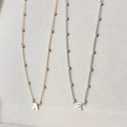 Love Lisa Molly Pearl Initial Personalized Necklace