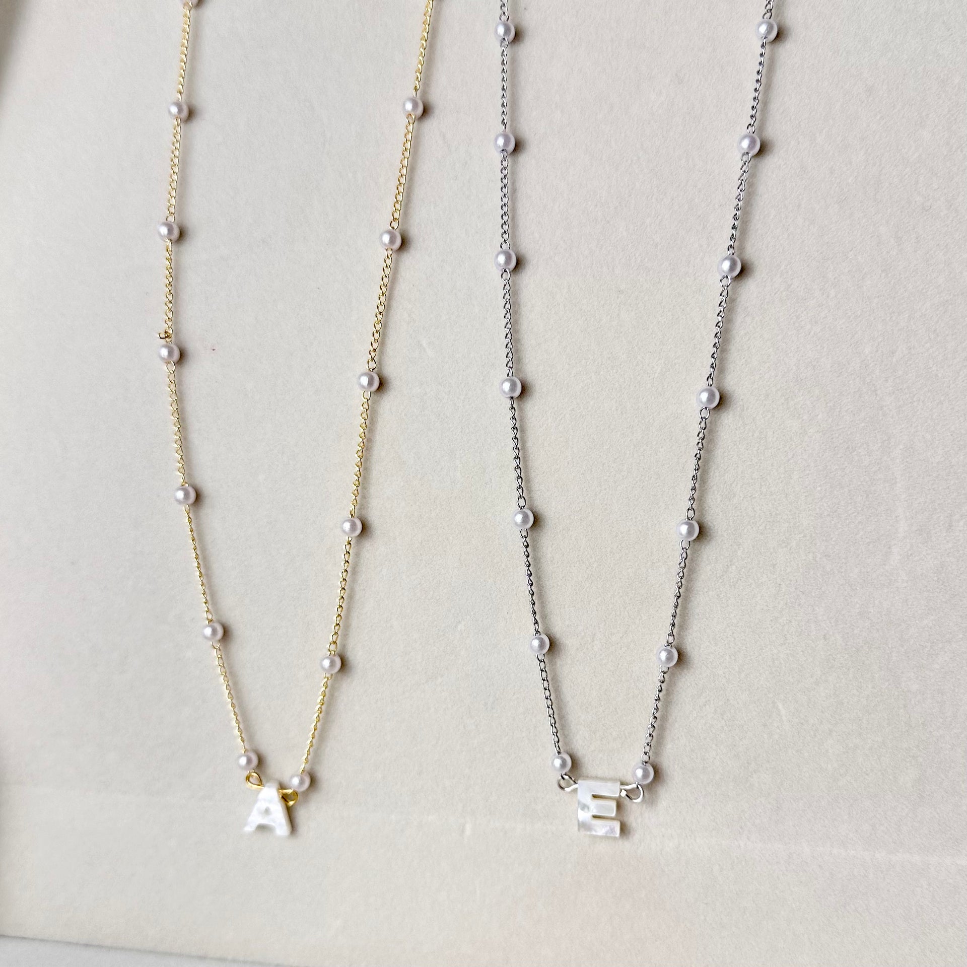 Love Lisa Molly Pearl Initial Personalized Necklace