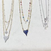 Love Lisa Molly Pearl Initial Necklace Layered Styling