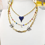 Love Lisa Molly Pearl Initial Necklace Layered Styling