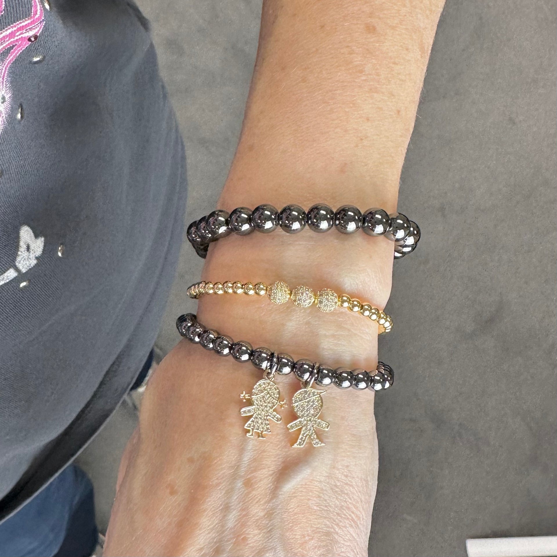 stack of mommy bracelets with children charms love lisa jewelry personalized bracelets for moms