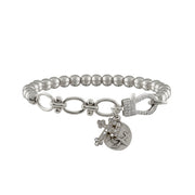 nova sacred link stretch bracelet silver st gerard charm bracelet