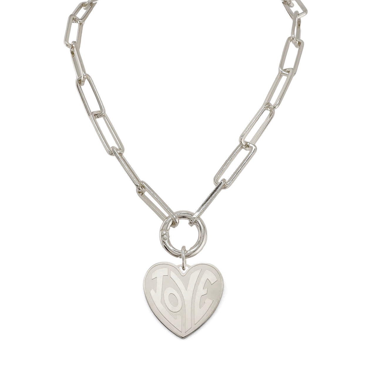 Mindy Extra Large Paperclip Love Necklace