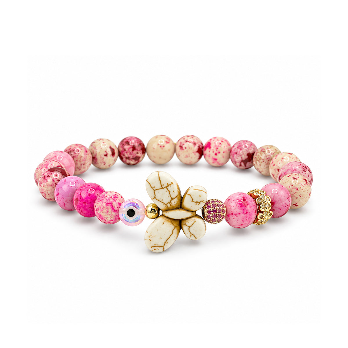 Wish & Wonder Sea Sediment Jasper Beaded Bracelet
