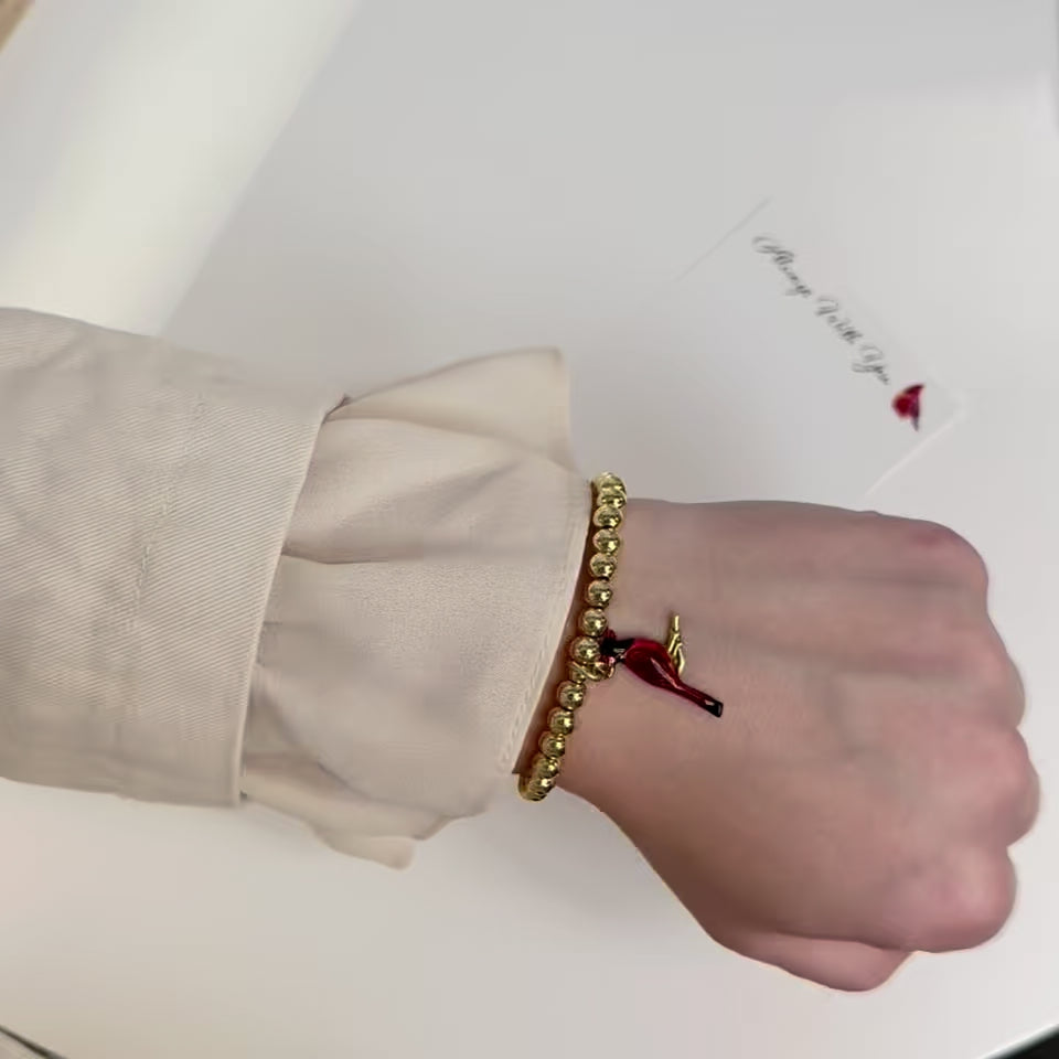 Cardinal Charm Bracelet – Memorial Jewelry by Love, Lisa