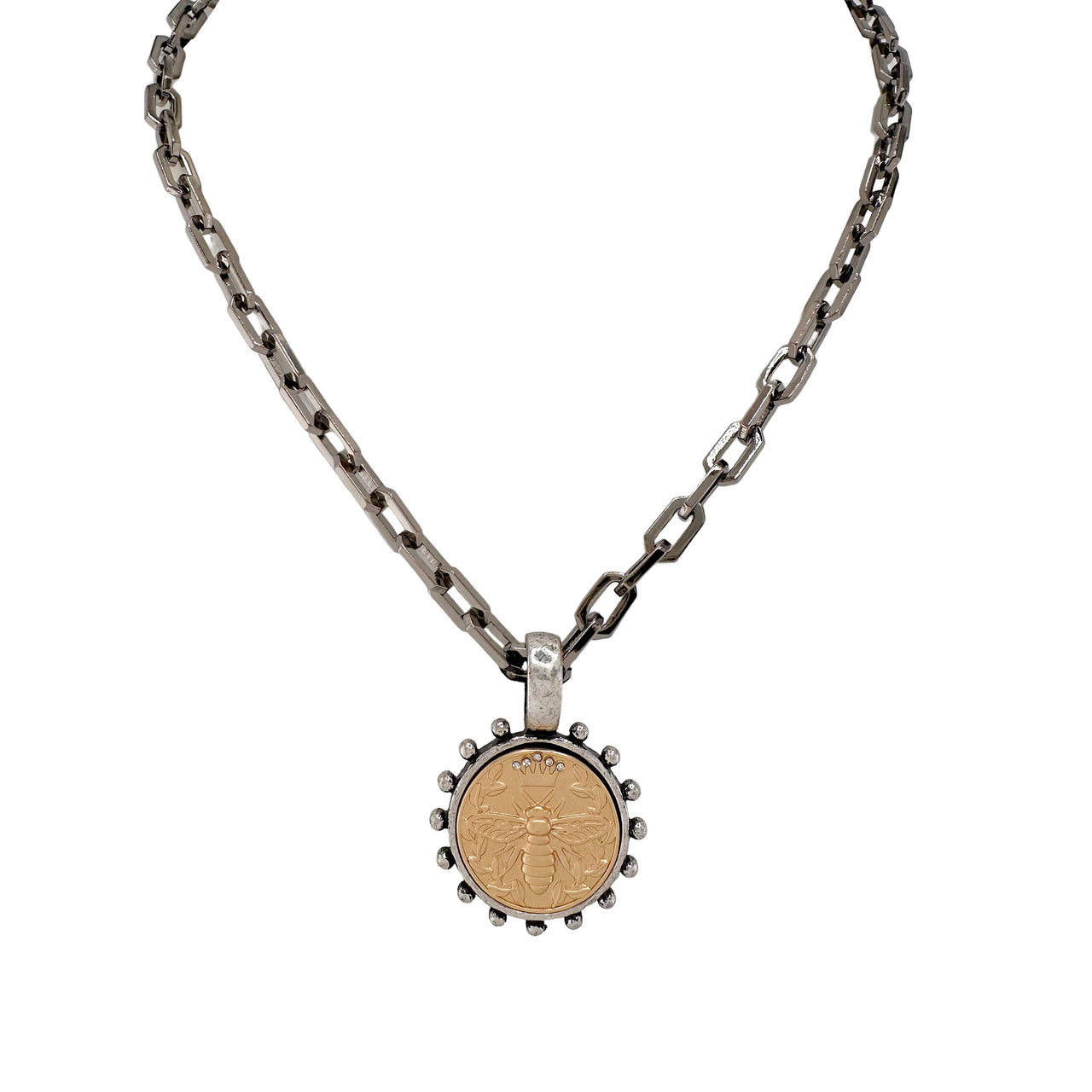Dakota Queen Bee Coin Necklace