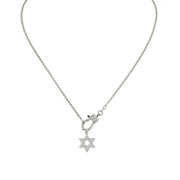 rachael clasp necklace star of david silver love lisa jewelry