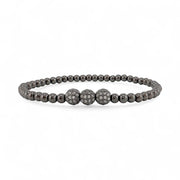 robin triple pave bracelet gunmetal rhinestone accents love lisa