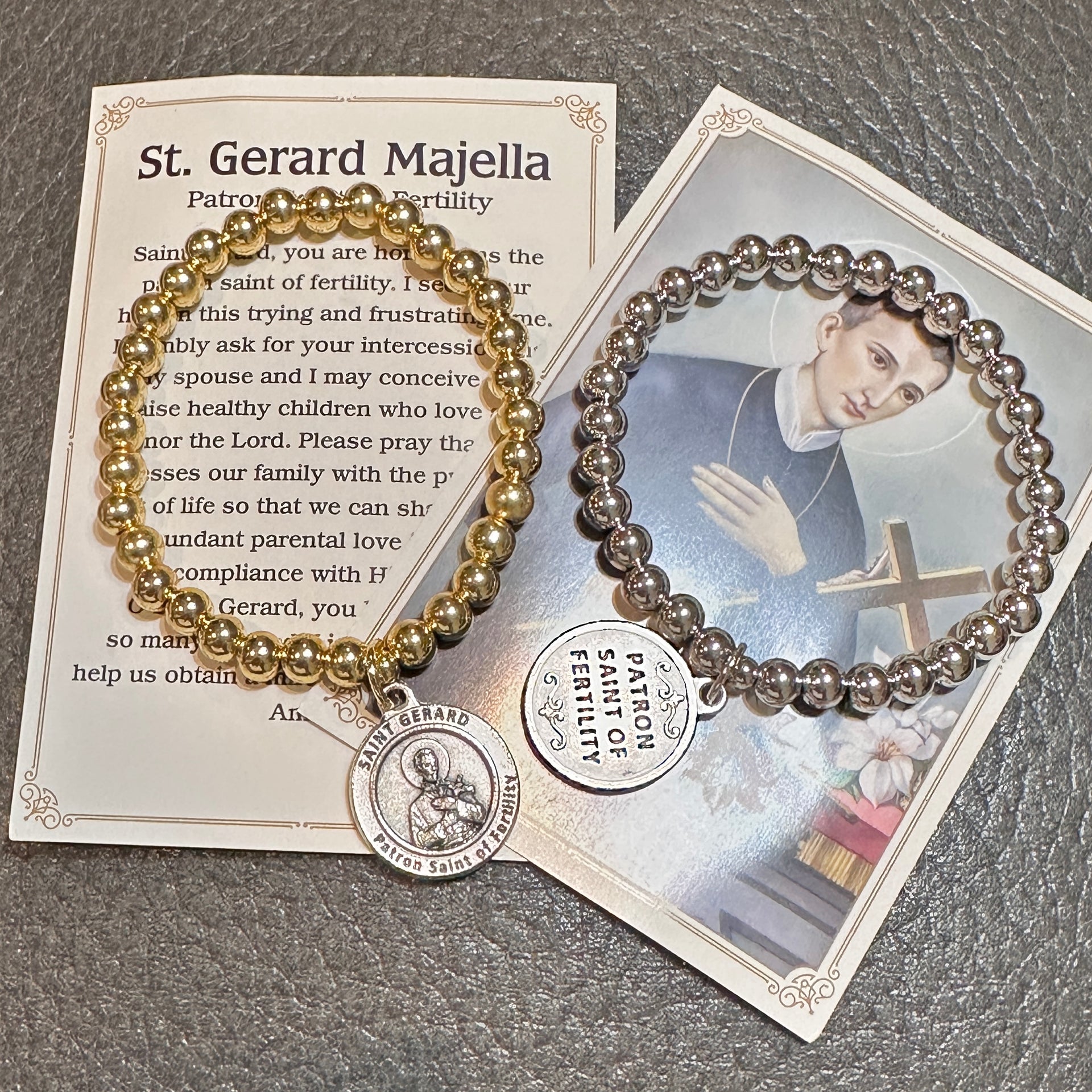 Saint Gerard bracelet in gold or silver