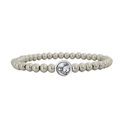 Love Lisa Saint Gerard fertility prayer bracelet silver bead patron saint fertility bracelet for pregnancy and safe delivery