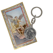 Saint Michael police officer prayer keychain with protective medal Love Lisa