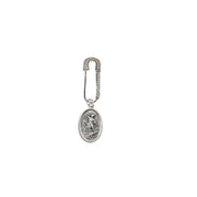 Saint Michael special safety pin silver with crystal accented medallion for protection gift Love Lisa