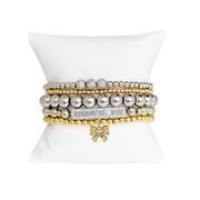 Love Lisa Samantha Bow Bracelet stack beaded bow bracelets for women
