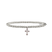 Sami Luxe Religious Bracelet with silver cross charm