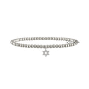 Sami Luxe Religious Bracelet with silver cutout Star of David charm