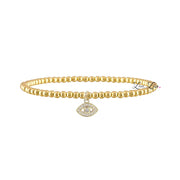 Sami Luxe Religious Bracelet with evil eye charm in gold 