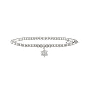 Sami Luxe Religious Bracelet with solid silver Star of David charm