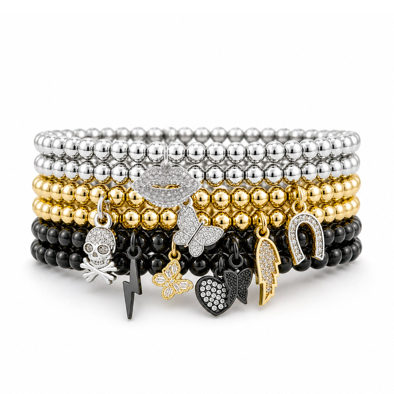 Sami Luxe Beaded Charm Bracelet
