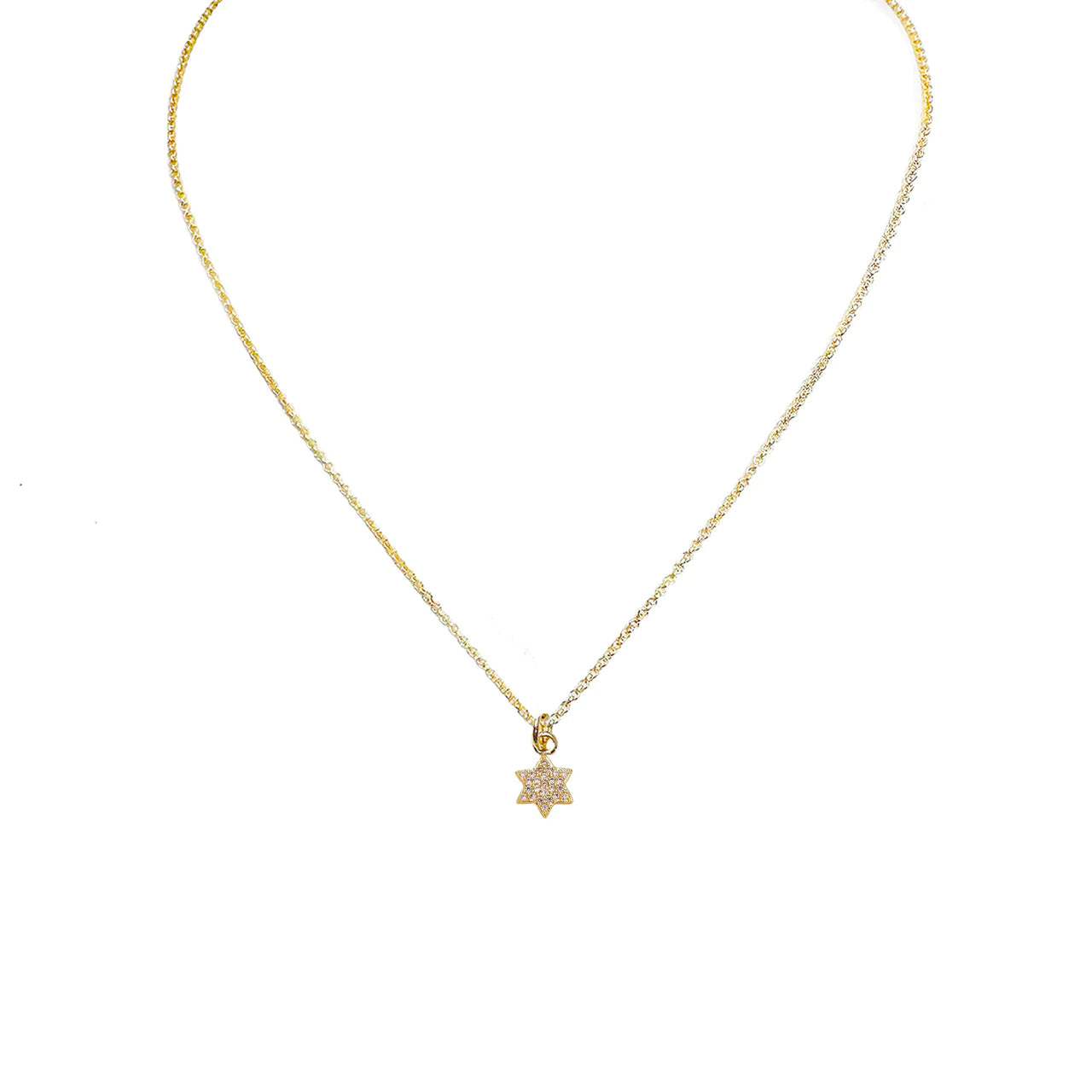 love lisa gold star of david necklace tiny jewish pendant minimalist faith jewelry