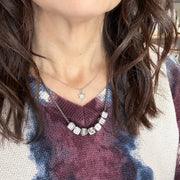 love lisa star of david necklace tiny jewish pendant layered faith jewelry on model