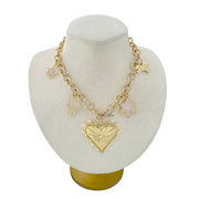 Sarah Love Necklace display with Jewish Star and Hamsa charms