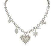 Love Lisa Sarah Love Jewish Star of David Necklace in silver