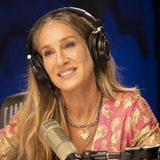 Sarah Jessica Parker wearing her heart necklace.
