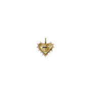 Love Lisa Sarah Stunning Heart Charm gold crystal heart pendant jewelry
