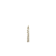 shimmering happiness word charm with pave crystals in gold finish