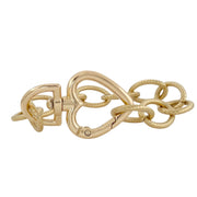 Love Lisa signature heart clasp bracelet gold chain bracelet with oversized heart clasp