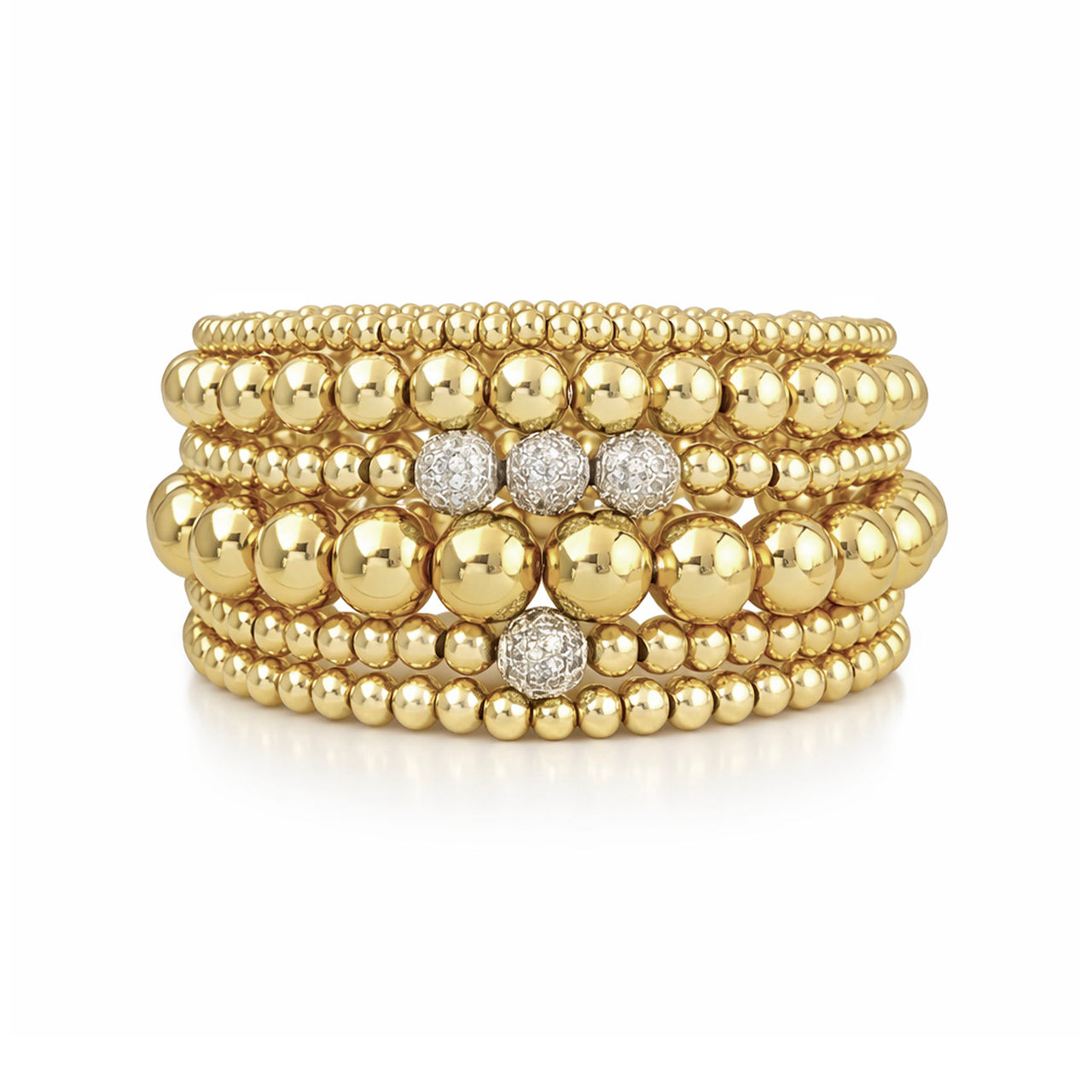 Six Stack of Beaded Bracelets