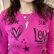 Love Lisa Sophia Dime from Heaven Charm on clasp necklace