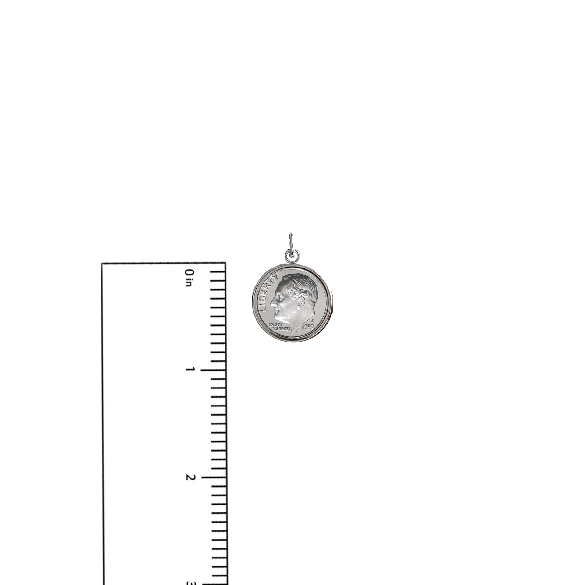 Love Lisa Sophia Dime from Heaven Charm size reference