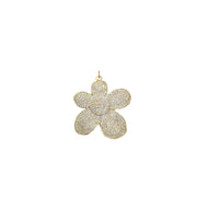 sparkling bloom charm gold flower pendant love lisa jewelry