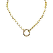 Stacie clasp necklace gold chain with signature front clasp statement necklace Love Lisa