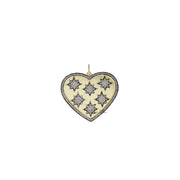 starburst heart charm gold radiant heart pendant love lisa