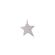 Stunning star charm silver pavé crystal star pendant jewelry