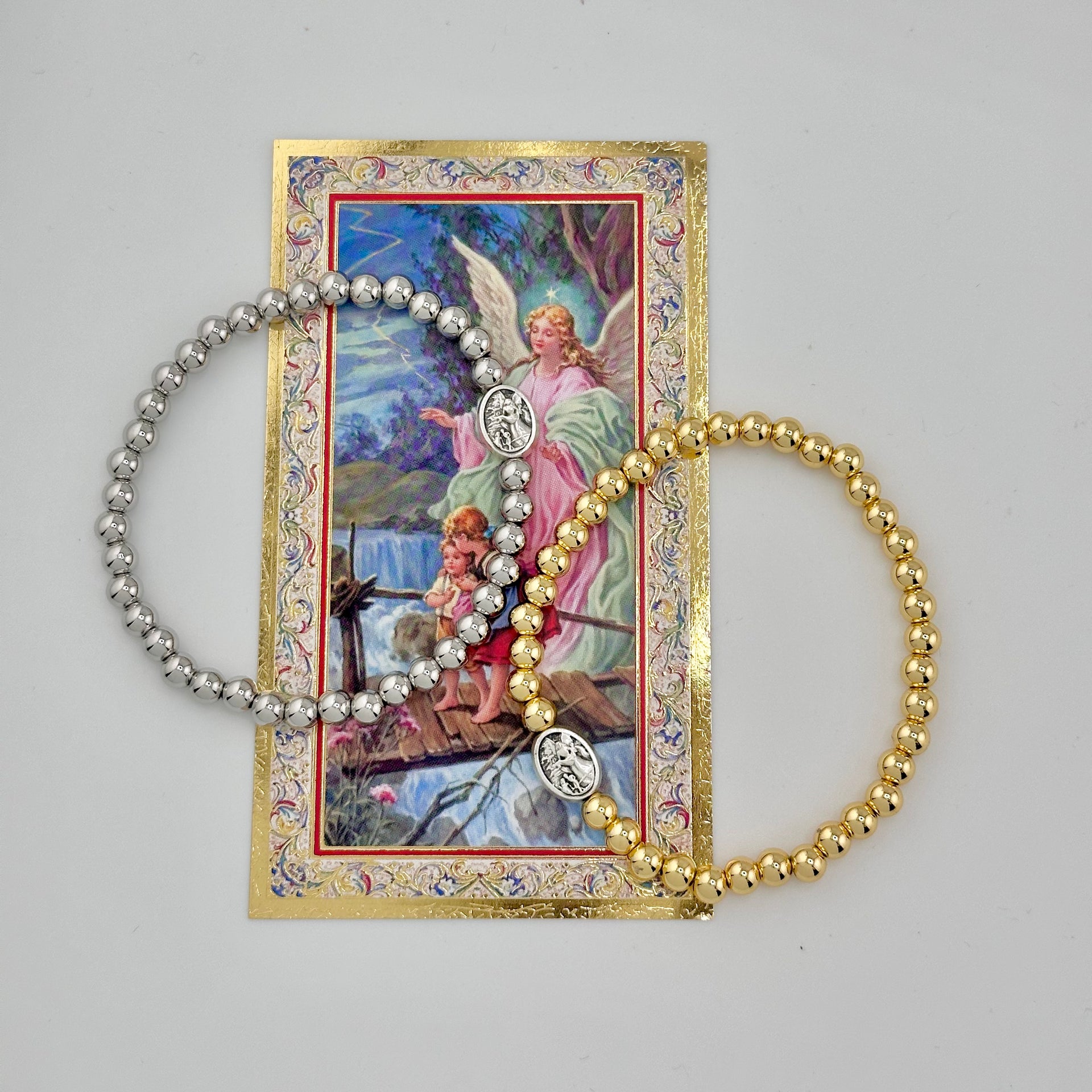 subliminal guardian angel bracelet with prayer card love lisa jewelry