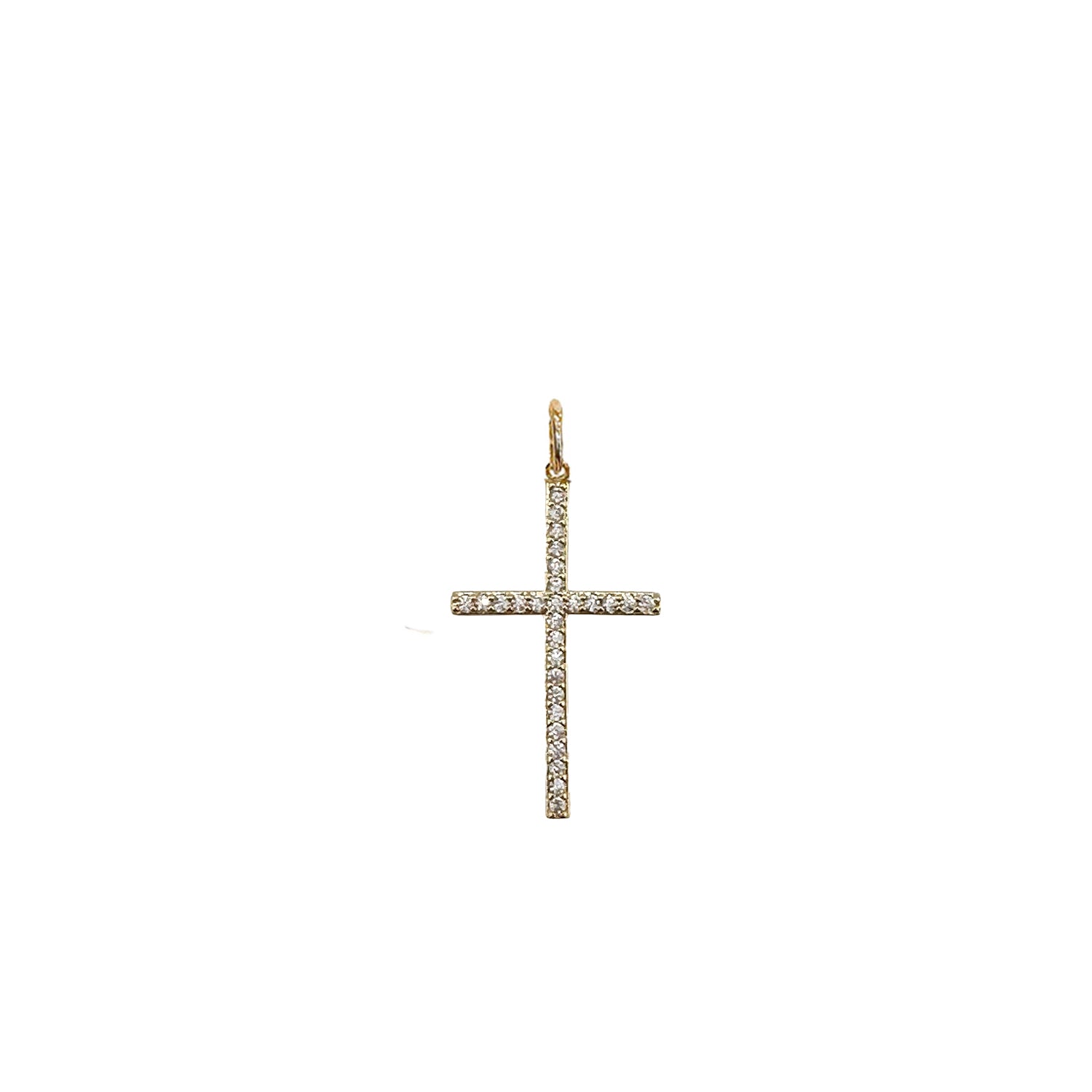 Love Lisa Tamara Luxe Pavé Cross Pendant gold