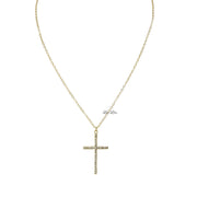Love Lisa tamara pave cross necklace gold cz crystal cross pendant faith inspired necklace gift for her