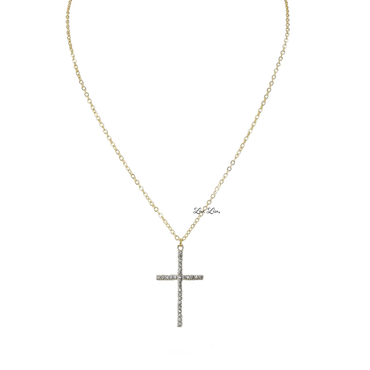 tamara pave cross necklace silver cz crystal cross pendant faith jewelry on chain