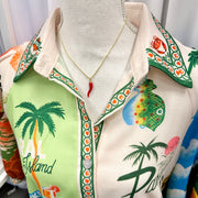 Italian horn necklace on a display