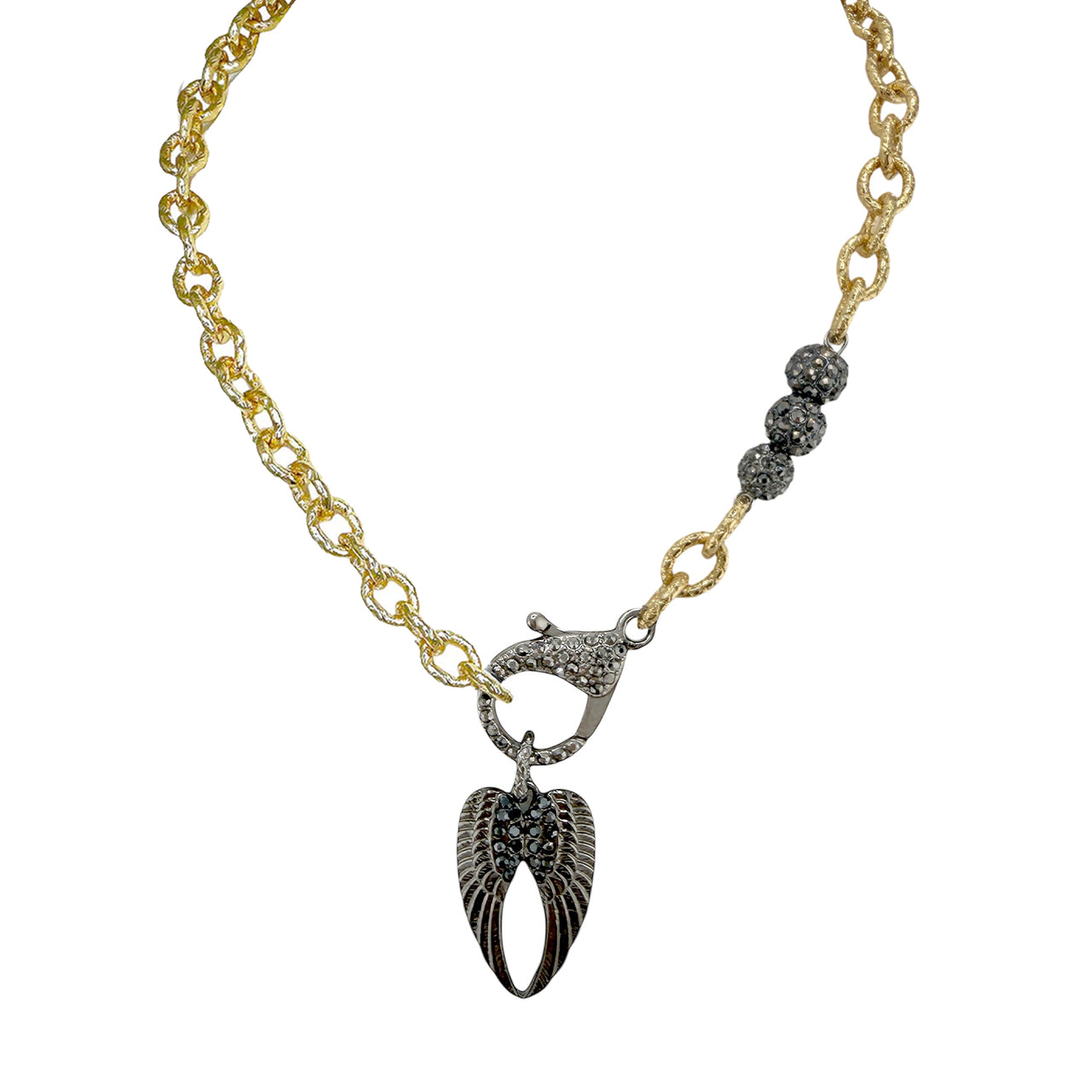 love lisa tina angel wing necklace gold chain with angel wing pendant