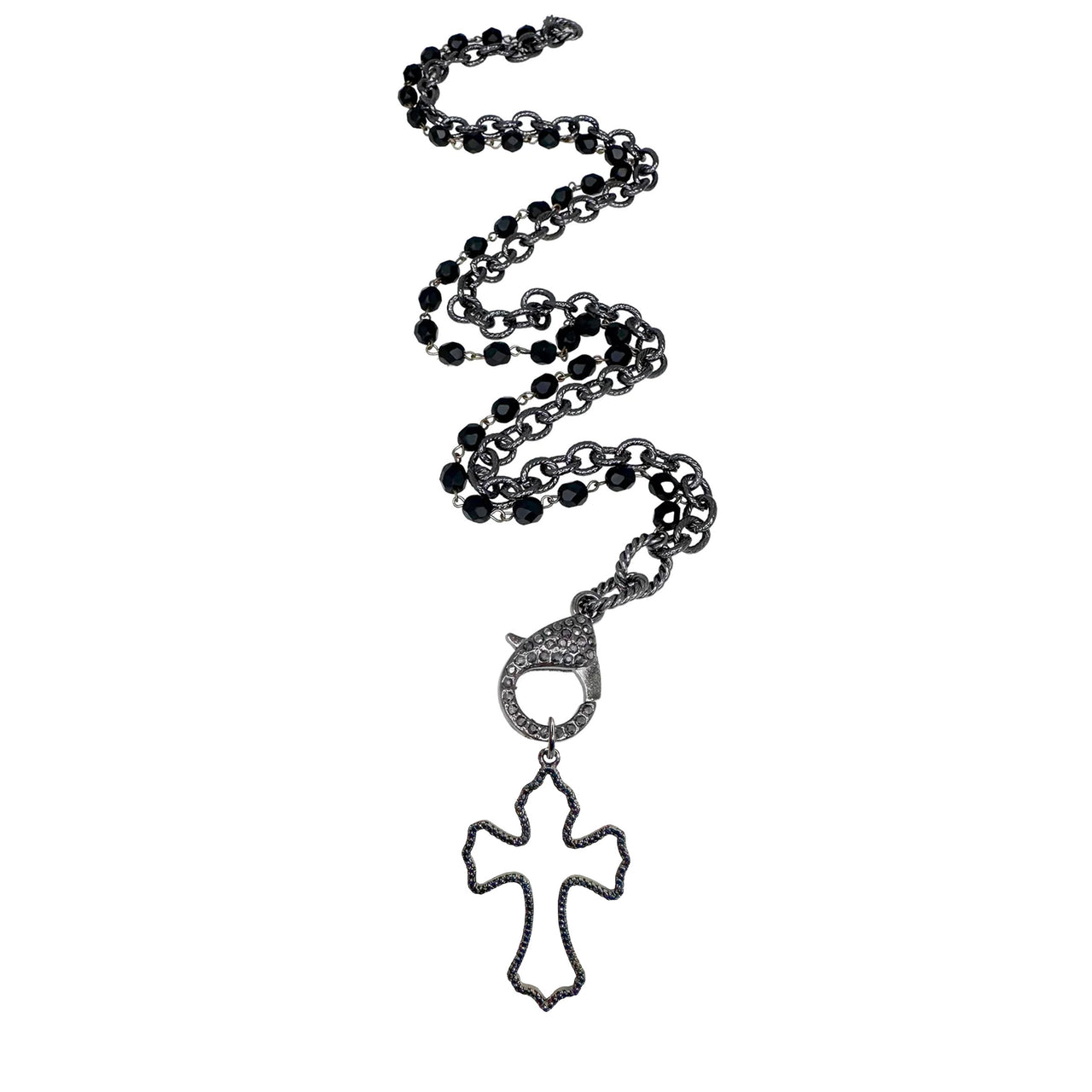 Violet Favorite Cross Necklace