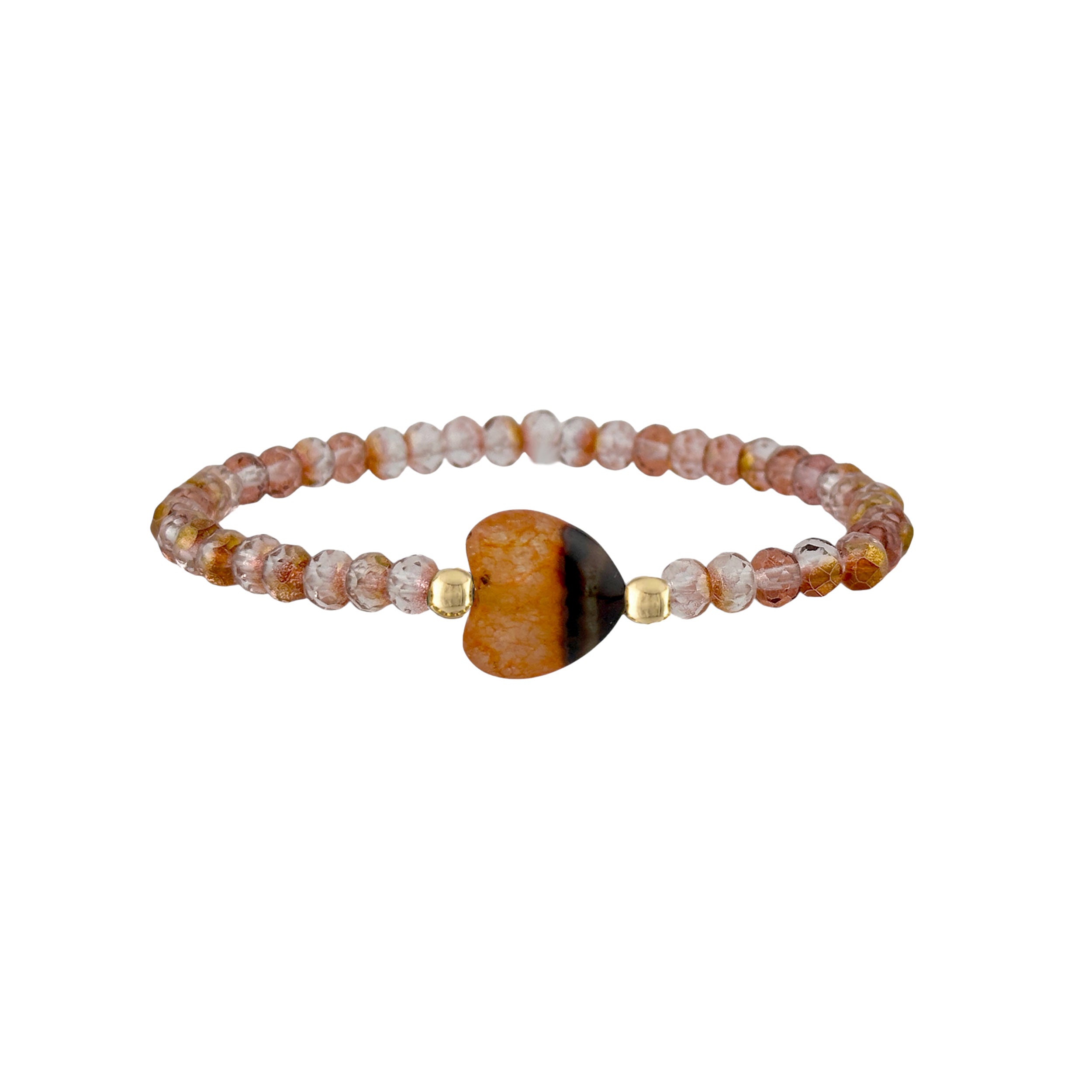 Worry Stone Harper Heart Bracelet | Calming Jewelry by Love Lisa