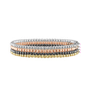 love lisa 3mm gold stretch bracelets all colors stacked
